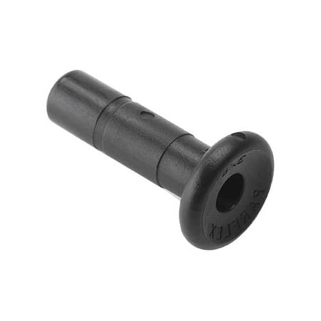 Push-Fit Fitting Plug, 1/4 in Tube Size, PVDF, Black MPN:FB4TPL