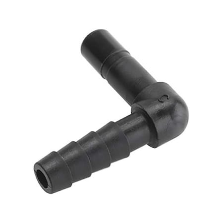 Barbed Fitting Adapter, 3/8 in Tube Size, PVDF, Black MPN:FB6TEB6
