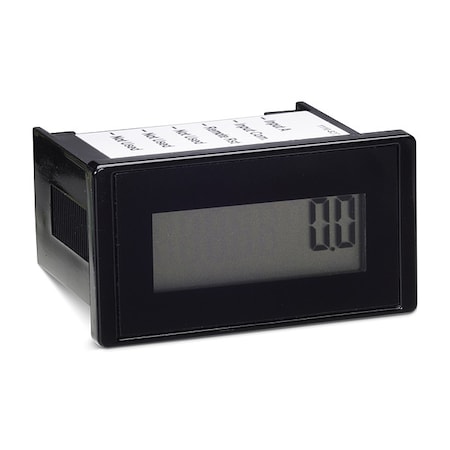 Hour Meter, LCD, Clip, 8 Digit, ABS/PC Blend MPN:6320-1000-0000
