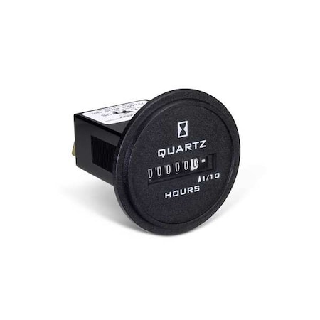 Hour Meter, AC Quartz, Flush, Round, 6 Digit MPN:722-0003