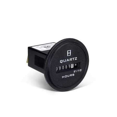 Hour Meter, DC Quartz, Red/White Numbers MPN:732-0003