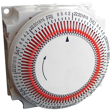 ElectromechanicalTimer, 24hr, SPDT, Plastic MPN:TM1S/3/120VAC/60HZ