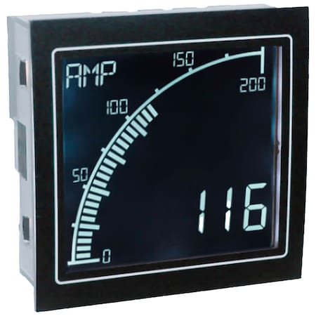 Analog Panel Meter, AC, 68mm x 68mm, Screw MPN:APM-AMP-ANO