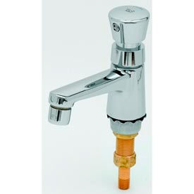T&S® B-0712 Single Self-Closing Deck Mount Sill Metering Faucet 2.2 GPM Chrome B-0712