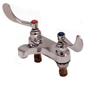 T&S® B-0890 Deck Mount Medical Lavatory Faucet Cast Spout 2.2 GPM 4