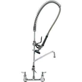 T&S Brass B-0133-ADF12-B Easyinstall Pre-Rinse Unit With Wall Bracket &-Add On Faucet B-0133-ADF12-B