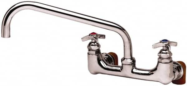 Straight Spout, 2 Way Design, Wall Mount, Industrial Sink Faucet MPN:B-0290