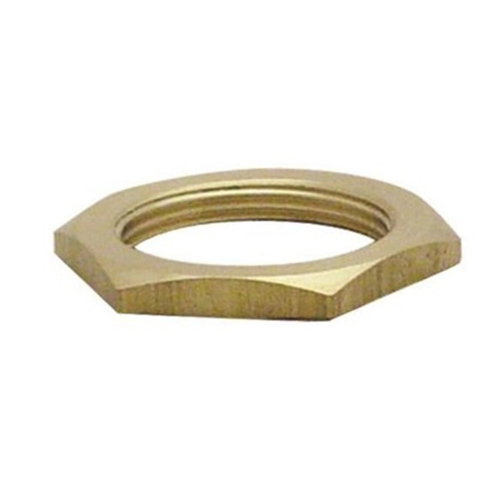 T&S Brass Body Top Lock Nut, 1.5in, 1.165-18 UN Female Thread MPN:000959-20