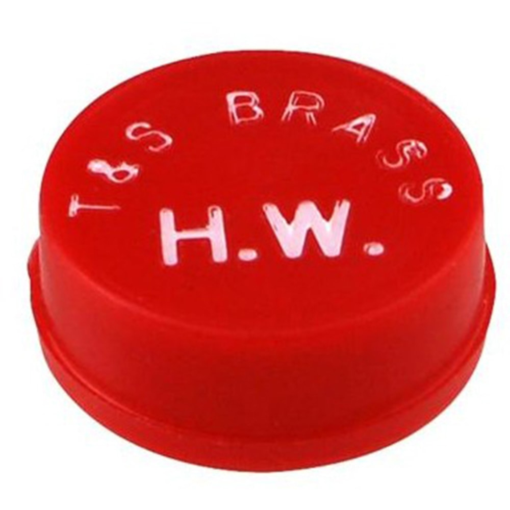 T&S Brass Snap-In Hot Button Faucet Index, Red MPN:001194-45M
