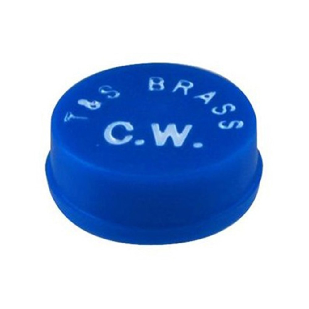 T&S Brass Snap-In Cold Button Faucet Index, Blue MPN:001686-45M