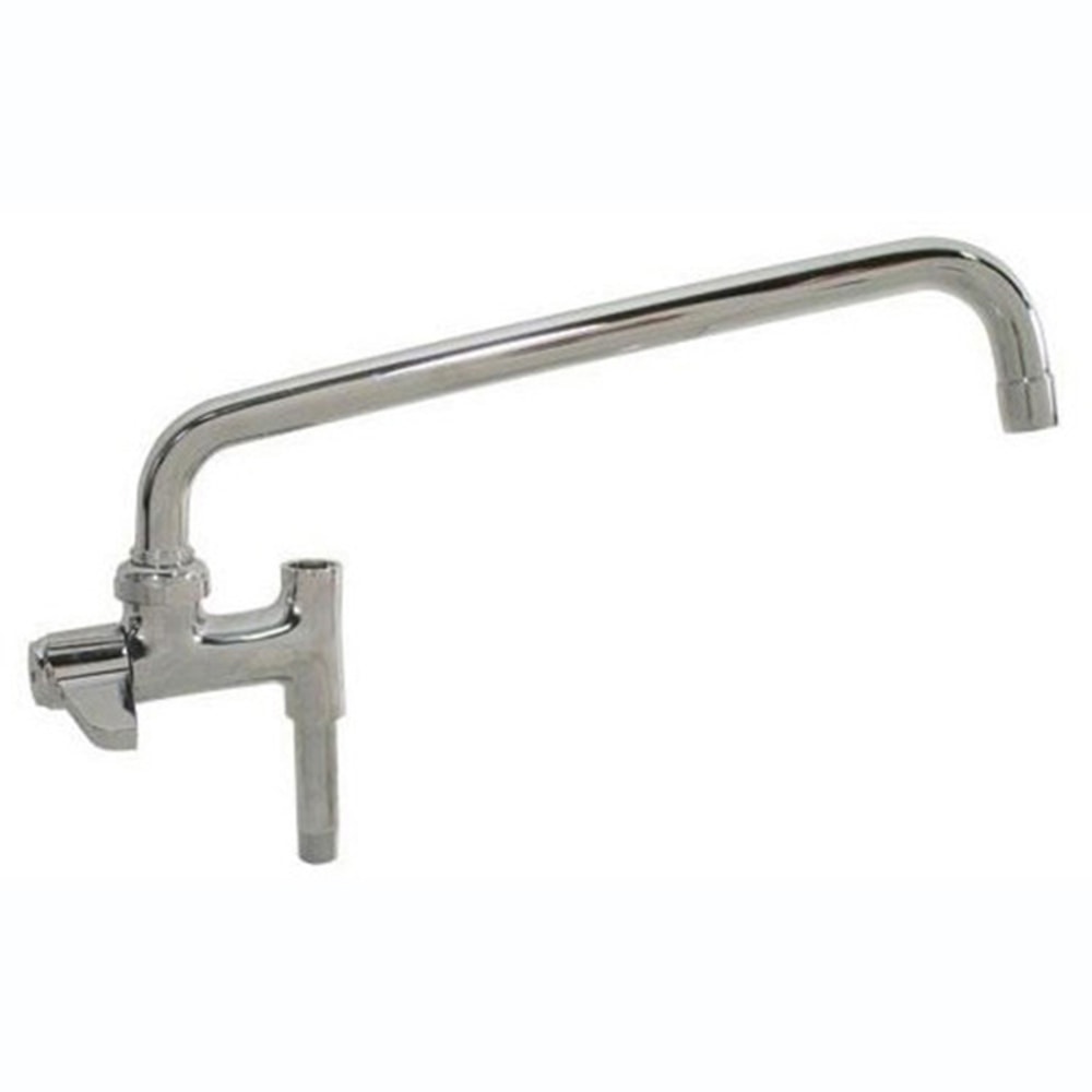 T&S Brass Pre-Rinse Add-On Faucet, Laminar Flow Device Nozzle, 12in, Stainless MPN:5AFL12