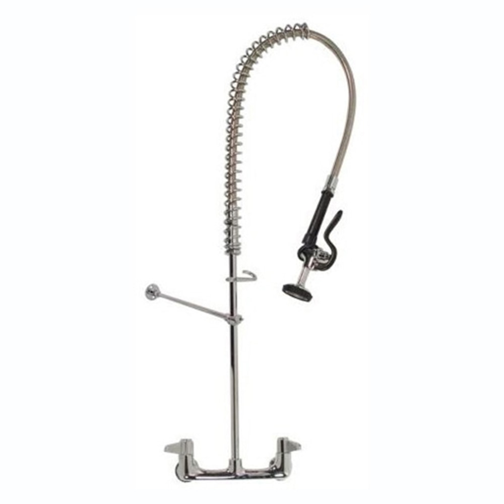T&S Brass Wall Mount Pre-Rinse With 8in Centers, Stainless MPN:5PR-8W00