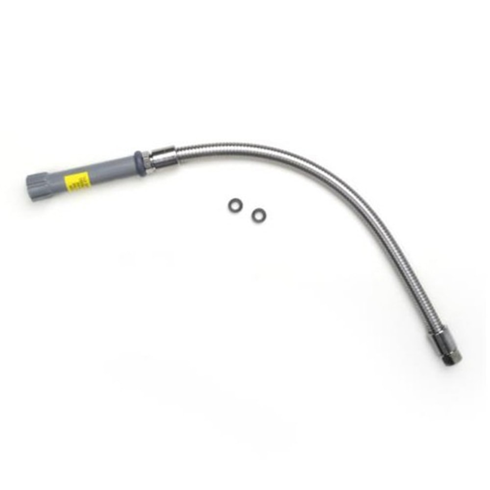 T&S Brass Stainless-Steel Pre-Rinse Hose With Handle, 24in MPN:B-0024-H