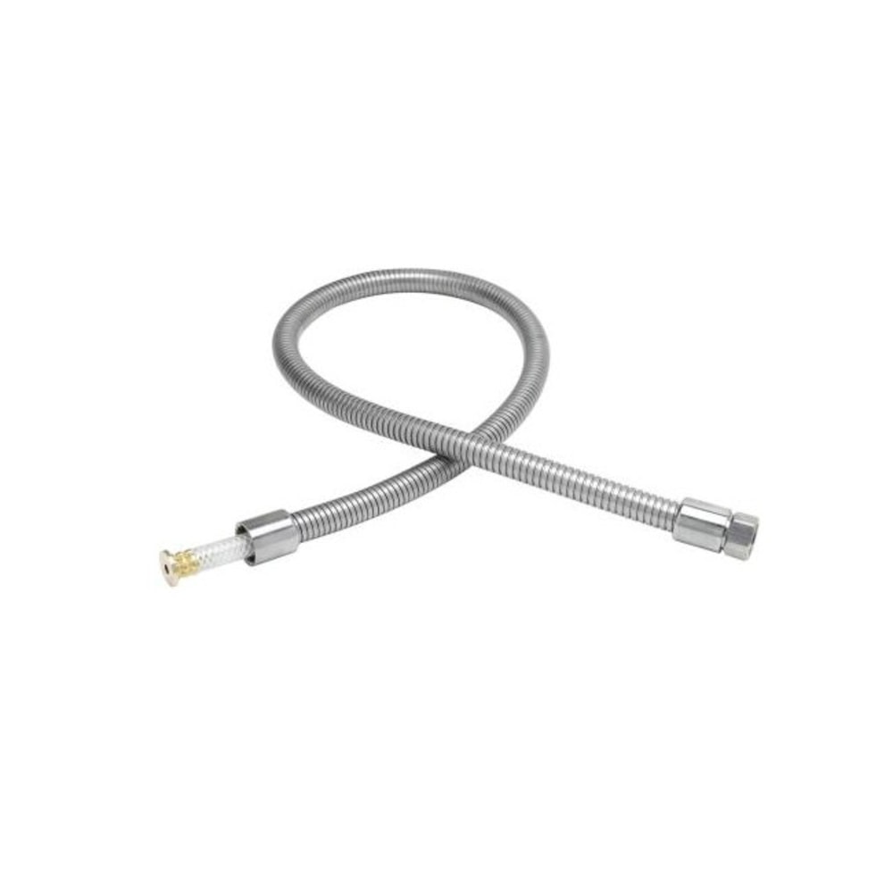 T&S Brass Stainless-Steel Pre-Rinse Hose, 24in MPN:B-0024-H2A