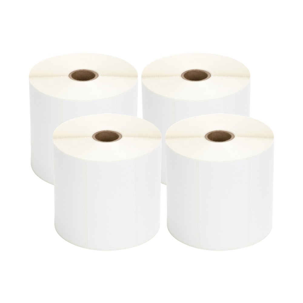 TSC Thermal Transfer Labels, Rectangular, 4in x 2in, White, 1, 250 Labels Per Roll, Pack Of 4 Rolls MPN:TT-400200-5-01