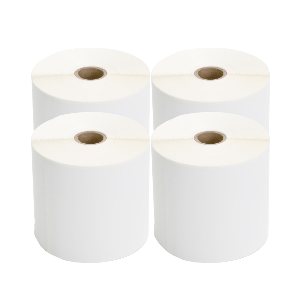 TSC Thermal Transfer Labels, Rectangular, 4in x 6in, White, 450 Labels Per Roll, Pack Of 4 Rolls MPN:TT-400600-5-01