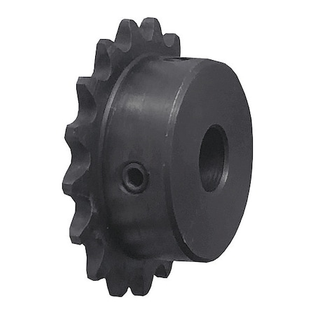 Single Strand Sprocket, Fixed, 35 Chain Size, 1/2 Bore Dia., 10 # of Teeth MPN:35B10F-1/2