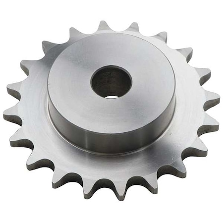Single Strand Sprocket, Plain, 35 Chain Size, 1/2 Bore Dia., 19 # of Teeth MPN:35B19SS