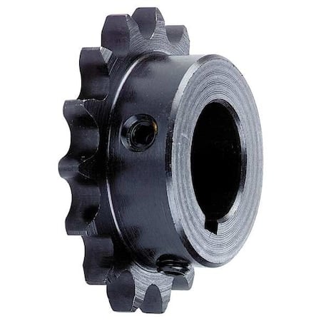 Single Strand Sprocket, Fixed, 40 Chain Size, 1 Bore Dia., 18 # of Teeth MPN:40B18F-1