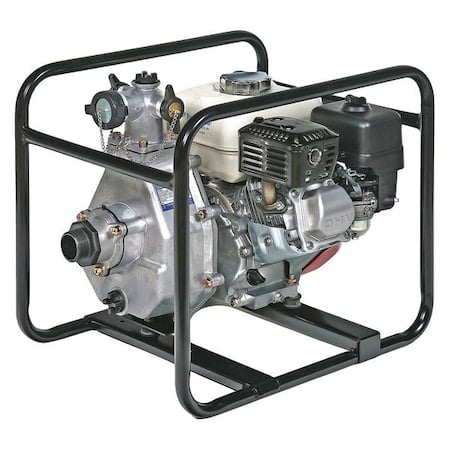 Gas Engine Pump, High Pressure, 100 psi, 5.5 HP, Cast iron, 1.5