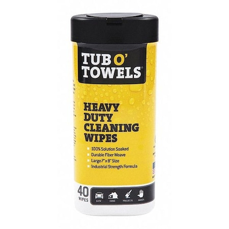 Tub O' Towels Heavy Dutycleaning Wipes 40 Count MPN:TW40
