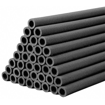Pipe Insulation, 6 ft. L, Polyethylene, 1/2 in Wall MPN:DGT11012