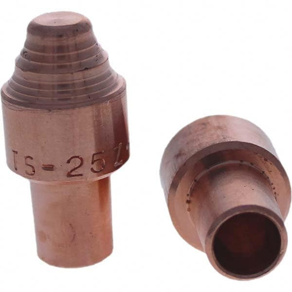 Spot Welder Tips; Tip Type: Male Cap S Nose ; Material: RWMA Class 2 - C18150 ; Overall Length: 1.25 in ; For Use With.: 5RW Cap Taper Electrode Holder ; Tip Diameter Inch: 0.625 in ; UNSPSC Code: 23271711 MPN:112-1024