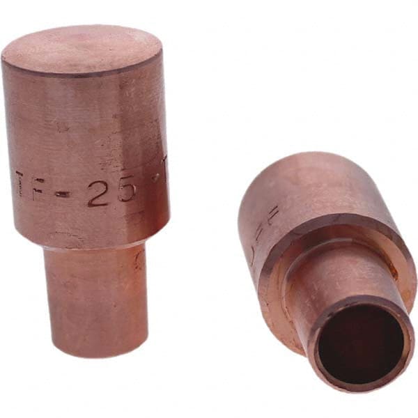 Spot Welder Tips; Tip Type: Male Cap F Nose (Radius) ; Material: RWMA Class 2 - C18200 ; Overall Length: 1.25 in ; For Use With.: 5RW Cap Taper Electrode Holder ; Tip Diameter Inch: 0.625 in ; UNSPSC Code: 23271711 MPN:119-0125