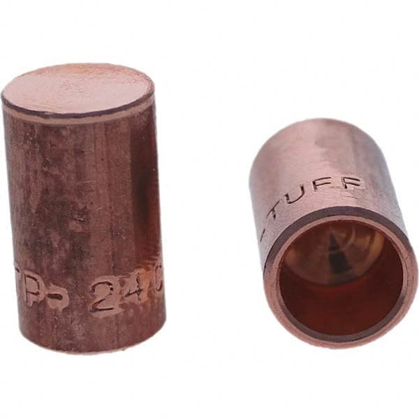 Spot Welder Tips; Tip Type: Female Cap C Nose (Flat) ; Material: RWMA Class 2 - C18200 ; Overall Length: 0.84 in ; For Use With.: 4RW Cap Taper Electrode Holder ; Tip Diameter Inch: 0.5 in ; UNSPSC Code: 23271711 MPN:125-0243