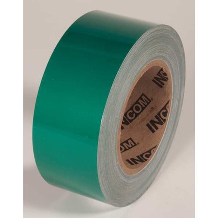 Tuff Mark Ultra Durable Floor Marking Tape Polyester Over Lamination Green, 2