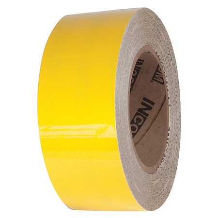 Tuff Mark Ultra Durable Floor Marking Tape Polyester Over Lamination Yellow, 2