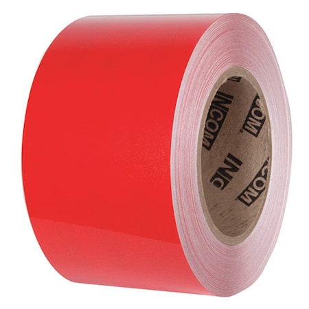 Tuff Mark Ultra Durable Floor Marking Tape Polyester Over Lamination Red, 3