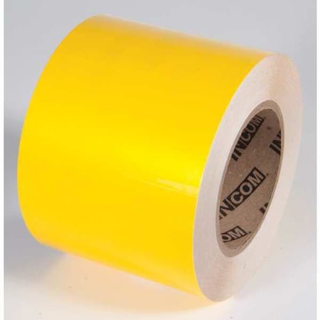 Tuff Mark Ultra Durable Floor Marking Tape Polyester Over Lamination Yellow, 4