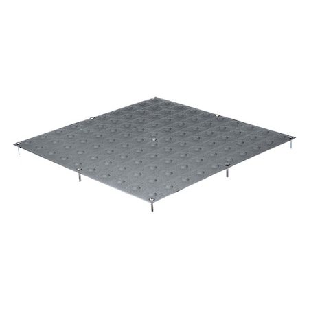 Detectable Warning Tile Steel Gray, 48 in W x 24 in L, 1/16 in Thick MPN:GV244816-UM-GRY-1