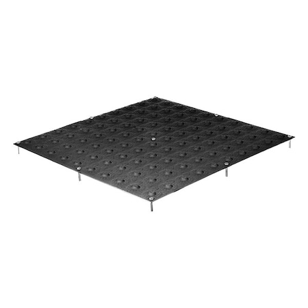 Detectable Warning Tile Steel Black, 60 in W x 24 in L, 1/16 in Thick MPN:GV246016-UM-BLK-1