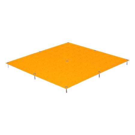 Detectable Warning Tile Steel Yellow, 60 in W x 24 in L, 1/16 in Thick MPN:GV246016-UM-YEL-1