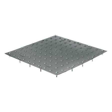 Detectable Warning Tile Polymer Gray, 48 in W x 24 in L, 3/16 in Thick MPN:TT2448-UM-GRY-1
