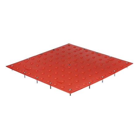 Detectable Warning Tile Polymer Brick Red, 60 in W x 24 in L, 3/16 in Thick MPN:TT2460-UM-BRD-1