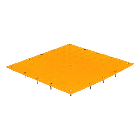 Detectable Warning Tile Polymer Yellow, 60 in W x 24 in L, 3/16 in Thick MPN:TT2460-UM-YEL-1
