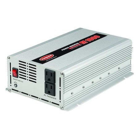 Power Inverter, Modified Sine Wave, 2, 000 W Peak, 1, 000 W Continuous, 2 Outlets MPN:M1000