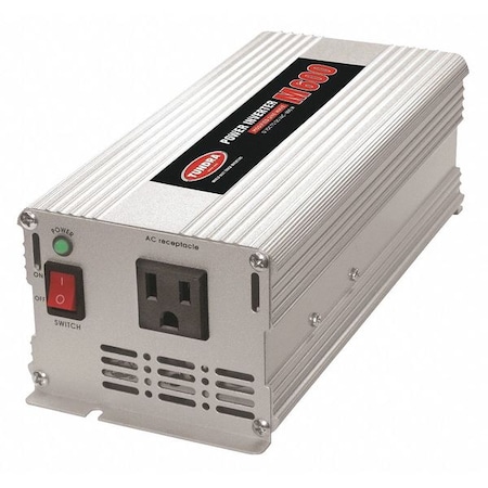Power Inverter, Modified Sine Wave, 1, 200 W Peak, 600 W Continuous, 1 Outlets MPN:M600