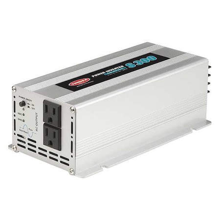 Power Inverter, Pure Sine Wave, 600 W Peak, 300 W Continuous, 2 Outlets MPN:S300