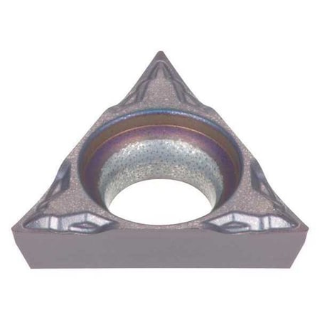 Triangle Turning Insert, Triangle, 4.37mm, TPGT, 0.1 mm, Carbide MPN:6837557