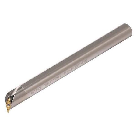 Indexable Boring Bar, E08-SYQBR2-D12, 5 in L, Carbide, 25 Degrees Diamond Insert Shape MPN:6856601