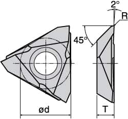 Turning Insert: JTBR3005F J740, Carbide MPN:6804924