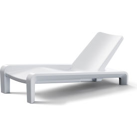 Tupelo Outdoor Deck Chaise Lounge Chair Highcloud White 8135-700