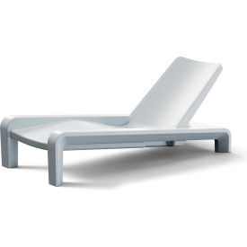 Tupelo Outdoor Deck Chaise Lounge Chair Concrete Gray 8135-710