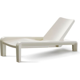 Tupelo Outdoor Deck Chaise Lounge Chair Ivory 8135-760