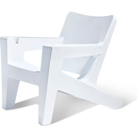 Tupelo Outdoor Bask Lounge Chair Highcloud White 8400-700