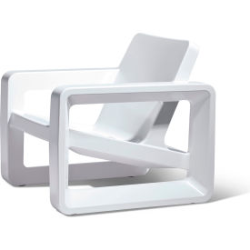 Tupelo Outdoor Deck Lounge Chair Highcloud White 8675-700